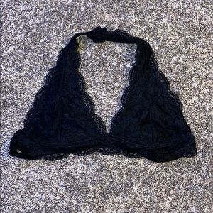 Black lace bralette